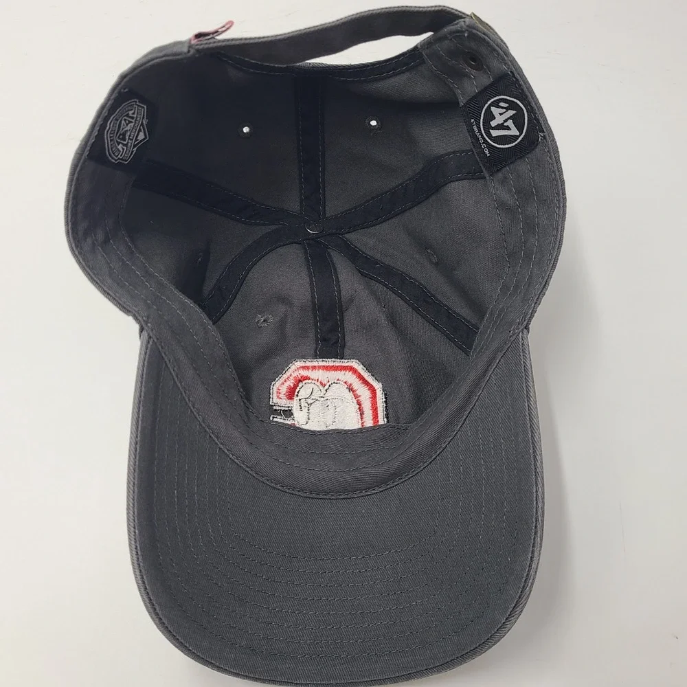 Women Chattanooga Lookouts Hat Strapback 47 Brand Clean Up Gray Red MiLB Logo